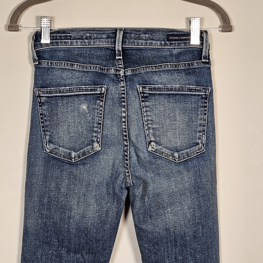 Citizens of Humanity - Rocket High Rise Skinny Indie Distressed Size 26 - Picture 13 of 16